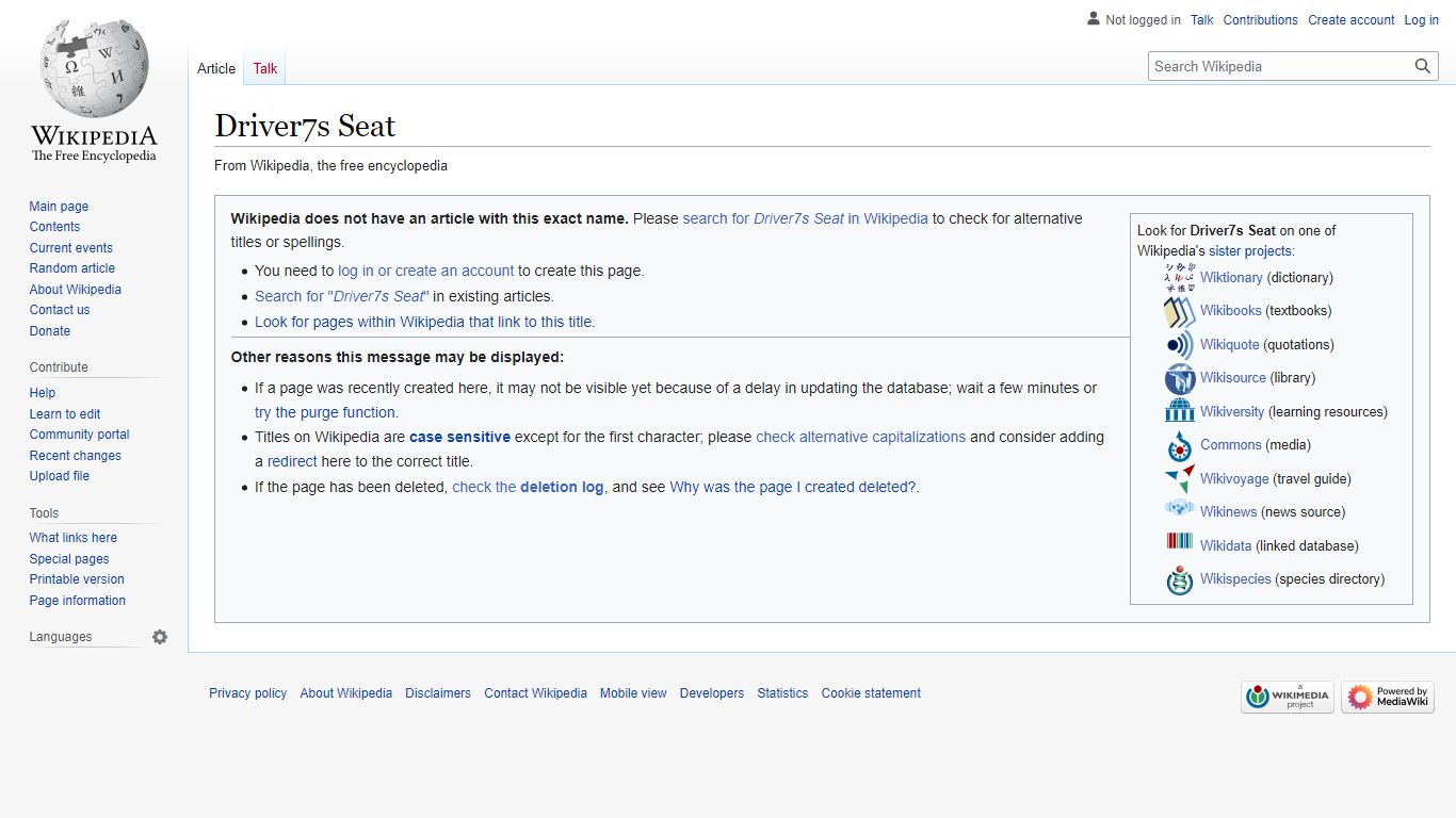 Driver's Seat - Wikipedia